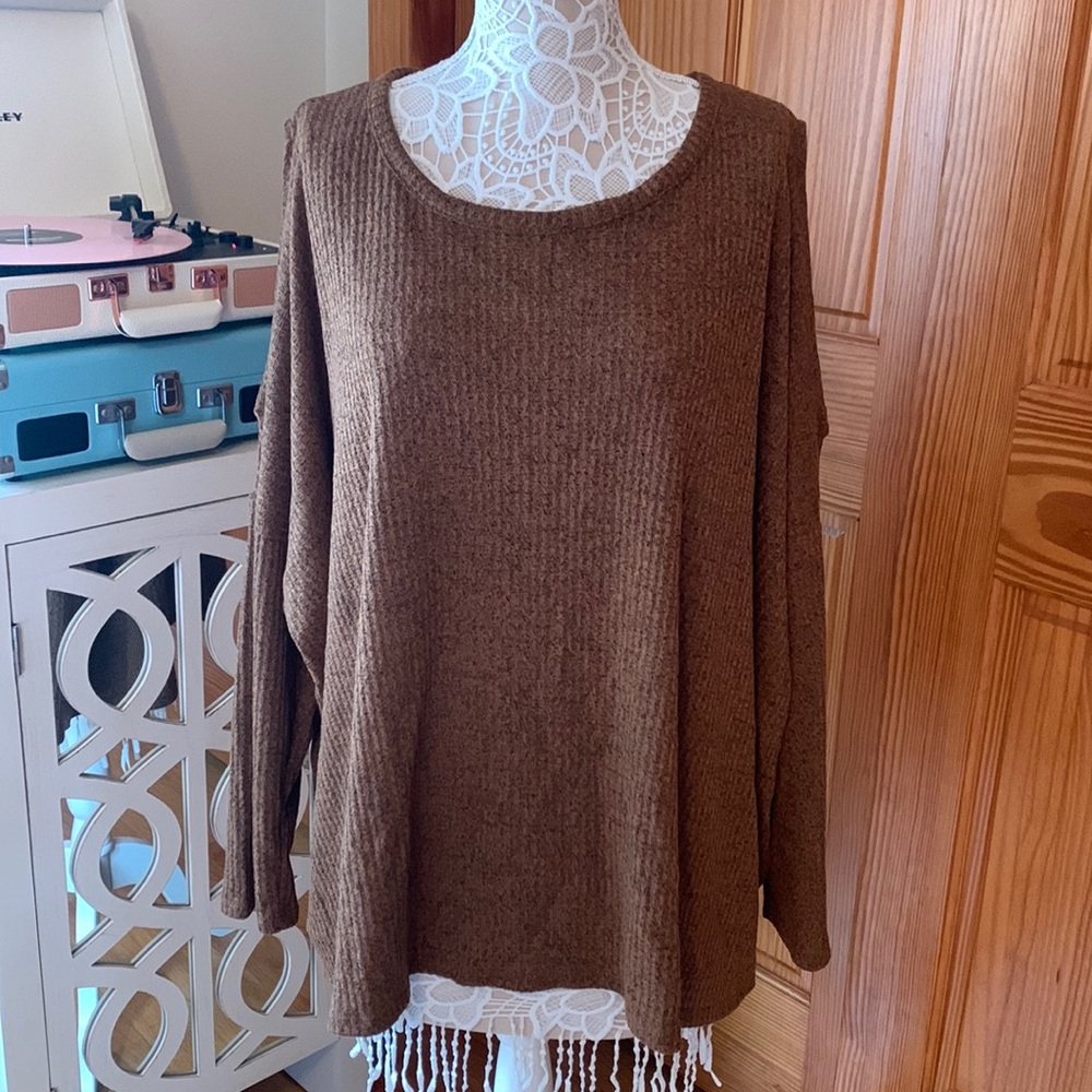 NWT Lane Bryant Cold Shoulder Sweater
